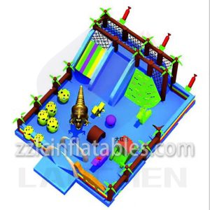 Springkasteel met glijbaan